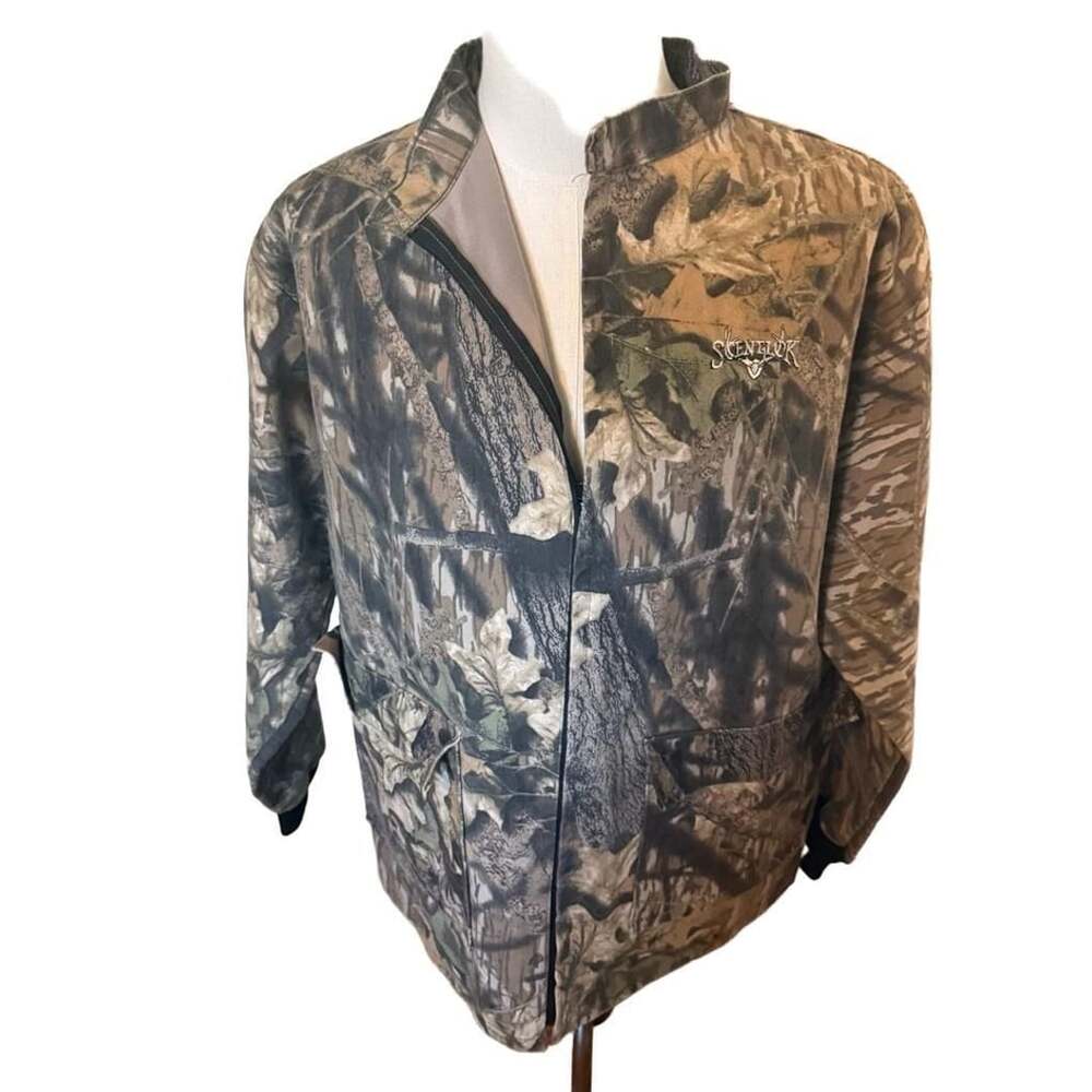 Vintage ScentLok Odor Eliminating Camo Hunting Jacket Size Large